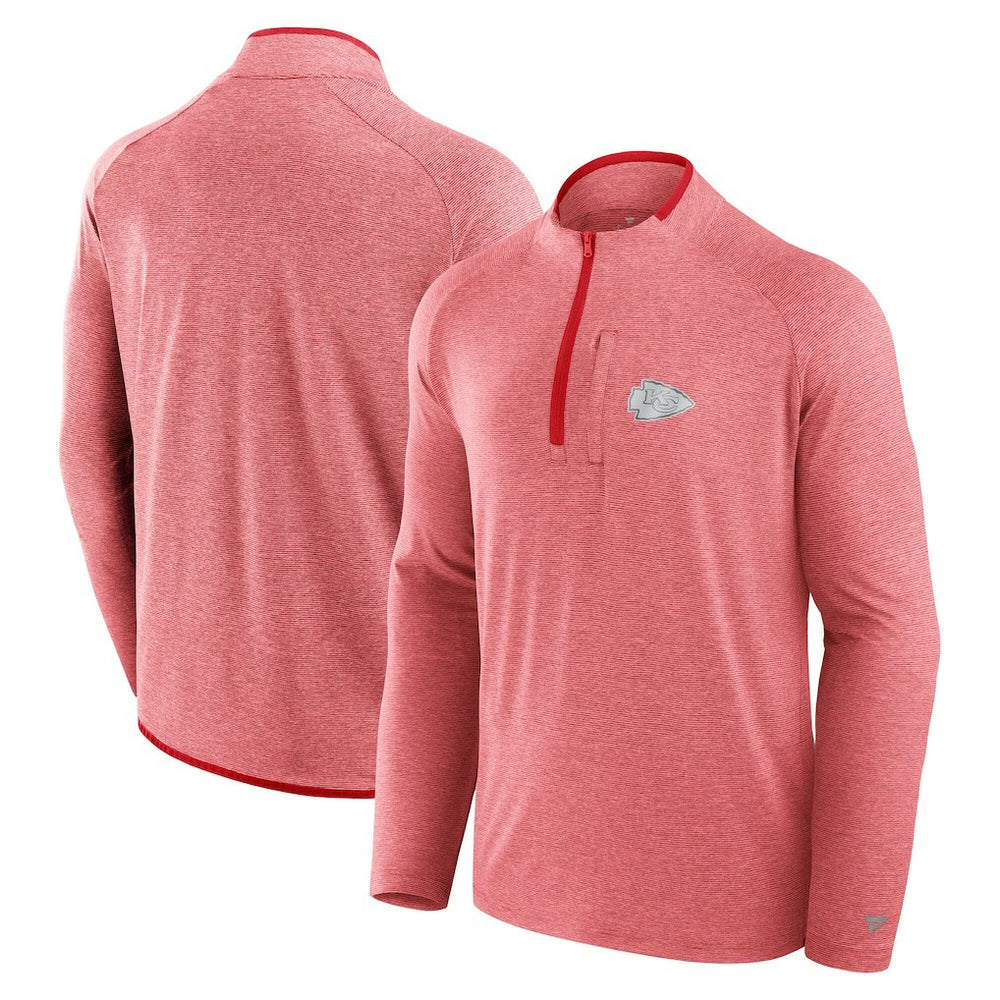 Kansas City Chiefs Unisex Front Office Performance Primary Quarter-Zip Jacket - Red Jackets