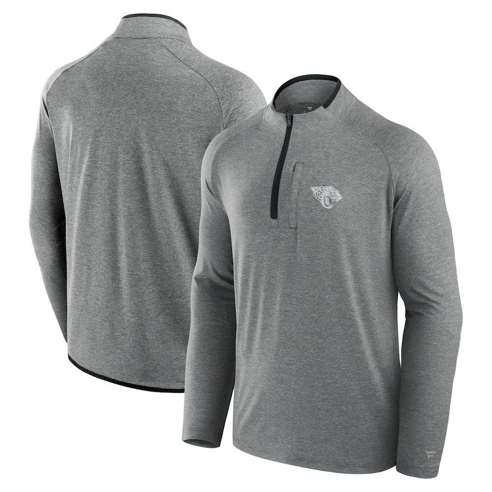 Jacksonville Jaguars Unisex Front Office Performance Primary Quarter-Zip Jacket - Charcoal Jackets