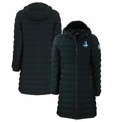 Detroit Lions Cutter & Buck Women's Throwback Logo Mission Ridge Repreve Eco Insulated Full-Zip Puffer Jacket - Black Jackets