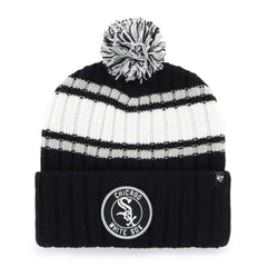 Chicago White Sox '47 Plateau Cuffed Knit Hat with Pom - Black Hats