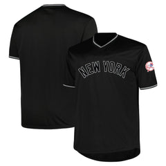 New York Yankees Profile Big & Tall Pop Fashion Jersey - Black Jerseys