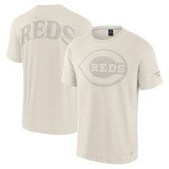 Cincinnati Reds Fanatics Elements Iconic T-Shirt - Cream T-shirts