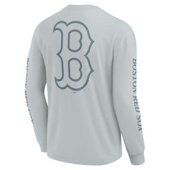 Boston Red Sox Fanatics Elements Strive Long Sleeve T-Shirt - Gray T-shirts