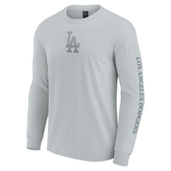 Los Angeles Dodgers Fanatics Elements Strive Long Sleeve T-Shirt - Gray T-shirts