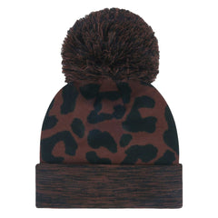 Chicago Cubs '47 Women's Rosette Cuffed Knit Hat with Pom - Brown Hats