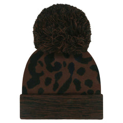 Minnesota Twins '47 Women's Rosette Cuffed Knit Hat with Pom - Brown Hats