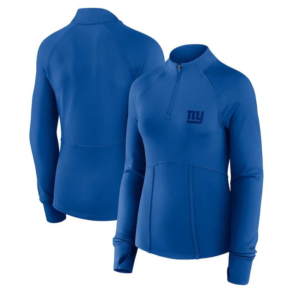 New York Giants Women's Elements Quarter-Zip Jacket - Royal Jackets