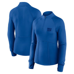 New York Giants Women's Elements Quarter-Zip Jacket - Royal Jackets