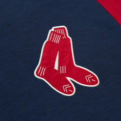 Boston Red Sox Mitchell & Ness Cooperstown Collection Legendary Raglan Slub Henley 3/4-Sleeve T-Shirt - Navy T-shirts