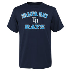 Tampa Bay Rays Youth Heart & Soul T-Shirt - Navy T-shirts