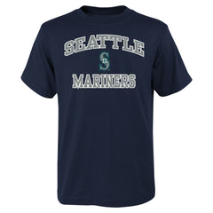 Seattle Mariners Youth Heart & Soul T-Shirt - Navy T-shirts
