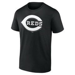 Cincinnati Reds Monochrome Personalized Name & Number T-Shirt - Black T-shirts