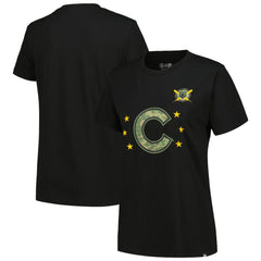Chicago Cubs New Era Women's Armed Forces Day T-Shirt - Black T-shirts