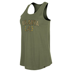 Atlanta Braves New Era Women's Armed Forces Day Tank Top - Olive Tanks