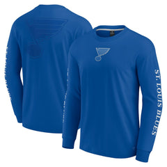 St. Louis Blues Fanatics Elements Strive Long Sleeve T-Shirt - Blue | US 201058856