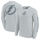 Tampa Bay Lightning Fanatics Elements Strive Long Sleeve T-Shirt - Gray | US 201058857