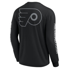Philadelphia Flyers Fanatics Elements Strive Long Sleeve T-Shirt - Black | US 201058859