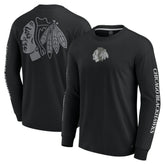 Chicago Blackhawks Fanatics Elements Strive Long Sleeve T-Shirt - Black | US 201058872