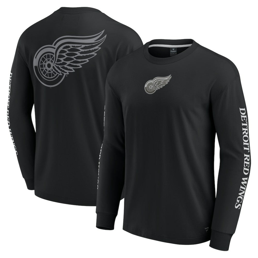Detroit Red Wings Fanatics Elements Strive Long Sleeve T-Shirt - Black | US 201058876