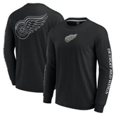 Detroit Red Wings Fanatics Elements Strive Long Sleeve T-Shirt - Black | US 201058876