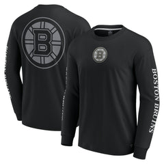 Boston Bruins Fanatics Elements Strive Long Sleeve T-Shirt - Black | US 201058890