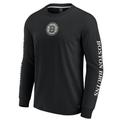 Boston Bruins Fanatics Elements Strive Long Sleeve T-Shirt - Black | US 201058890