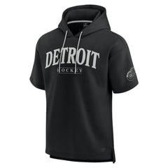 Detroit Red Wings Fanatics Elements Ready Short Sleeve Pullover Hoodie - Black | US 201058897