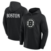 Boston Bruins Fanatics Elements Blaze Tri-Blend Long Sleeve Hoodie T-Shirt - Black | US 201058975