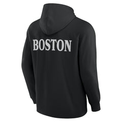 Boston Bruins Fanatics Elements Blaze Tri-Blend Long Sleeve Hoodie T-Shirt - Black | US 201058975