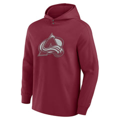 Colorado Avalanche Fanatics Elements Blaze Tri-Blend Long Sleeve Hoodie T-Shirt - Burgundy | US 201058987