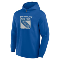 New York Rangers Fanatics Elements Blaze Tri-Blend Long Sleeve Hoodie T-Shirt - Blue | US 201058997