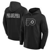 Philadelphia Flyers Fanatics Elements Blaze Tri-Blend Long Sleeve Hoodie T-Shirt - Black | US 201059002