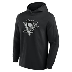 Pittsburgh Penguins Fanatics Elements Blaze Tri-Blend Long Sleeve Hoodie T-Shirt - Black | US 201059006