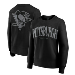 Pittsburgh Penguins Fanatics Women's Elements Flow Pullover Sweatshirt - Black | US 201059065