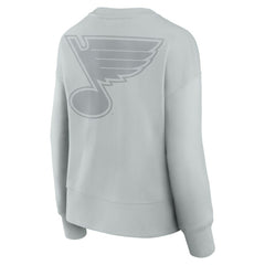 St. Louis Blues Fanatics Women's Elements Flow Pullover Sweatshirt - Gray | US 201059073
