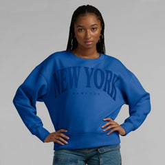 New York Rangers Fanatics Women's Elements Flow Pullover Sweatshirt - Royal | US 201059077