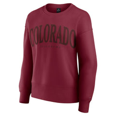 Colorado Avalanche Fanatics Women's Elements Flow Pullover Sweatshirt - Burgundy | US 201059095