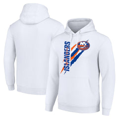 New York Islanders Starter Color Scratch Fleece Pullover Hoodie - White | US 201059169