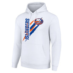 New York Islanders Starter Color Scratch Fleece Pullover Hoodie - White | US 201059169