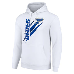 St. Louis Blues Starter Color Scratch Fleece Pullover Hoodie - White | US 201059182