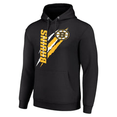 Boston Bruins Starter Color Scratch Fleece Pullover Hoodie - Black | US 201059185