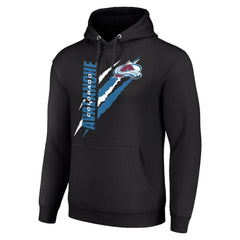 Colorado Avalanche Starter Color Scratch Fleece Pullover Hoodie - Black | US 201059205