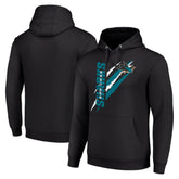 San Jose Sharks Starter Color Scratch Fleece Pullover Hoodie - Black | US 201059216