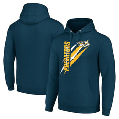 Nashville Predators Starter Color Scratch Fleece Pullover Hoodie - Blue | US 201059226
