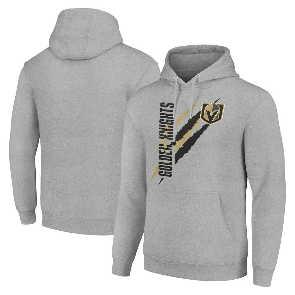 Vegas Golden Knights Starter Color Scratch Fleece Pullover Hoodie - Heather Gray | US 201059255