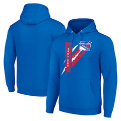 New York Rangers Starter Color Scratch Fleece Pullover Hoodie - Royal | US 201059261