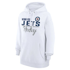 Winnipeg Jets G-III 4Her by Carl Banks Women's Team Fleece Pullover Hoodie - White | US 201059282