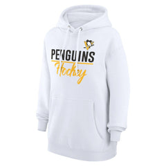 Pittsburgh Penguins G-III 4Her by Carl Banks Women's Team Fleece Pullover Hoodie - White | US 201059290