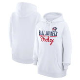 Columbus Blue Jackets G-III 4Her by Carl Banks Women's Team Fleece Pullover Hoodie - White | US 201059301