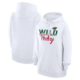 Minnesota Wild G-III 4Her by Carl Banks Women's Team Fleece Pullover Hoodie - White | US 201059315
